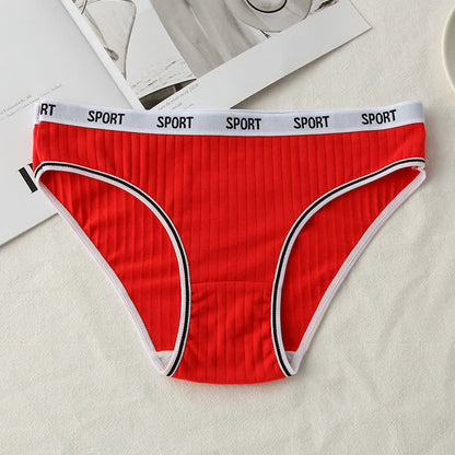 Plus Size Mid-Rise Cotton Breathable Panty(3 Packs)