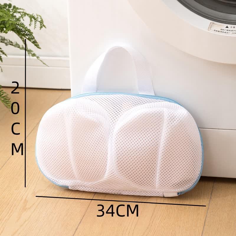  Large Anti-deformation Bra Laundry Bag - Blue - image 4