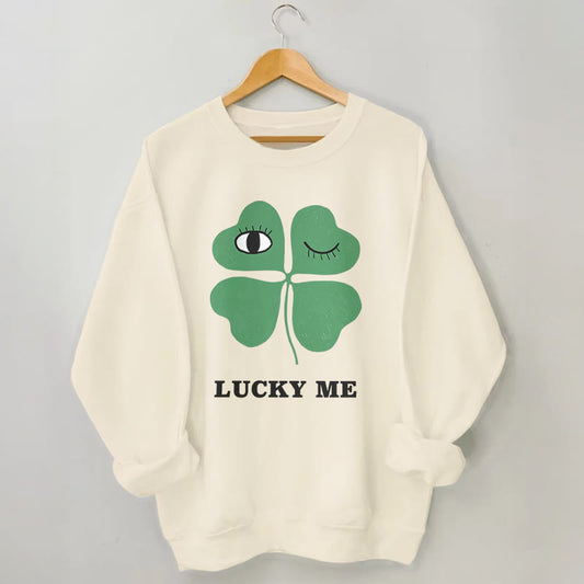 Plus Size Lucky Me Sweatshirt - Apricot - 3XL - image 1