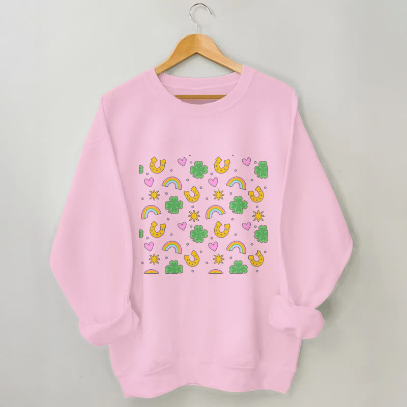 Plus Size Pink Heart Sweatshirt - Pink - 3XL - image 4