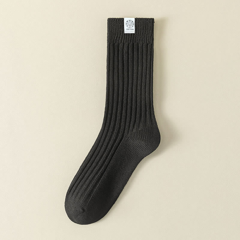 French Casual Quarter Socks(5 Pairs) - Black - EU43-48(US9-13) - image 10