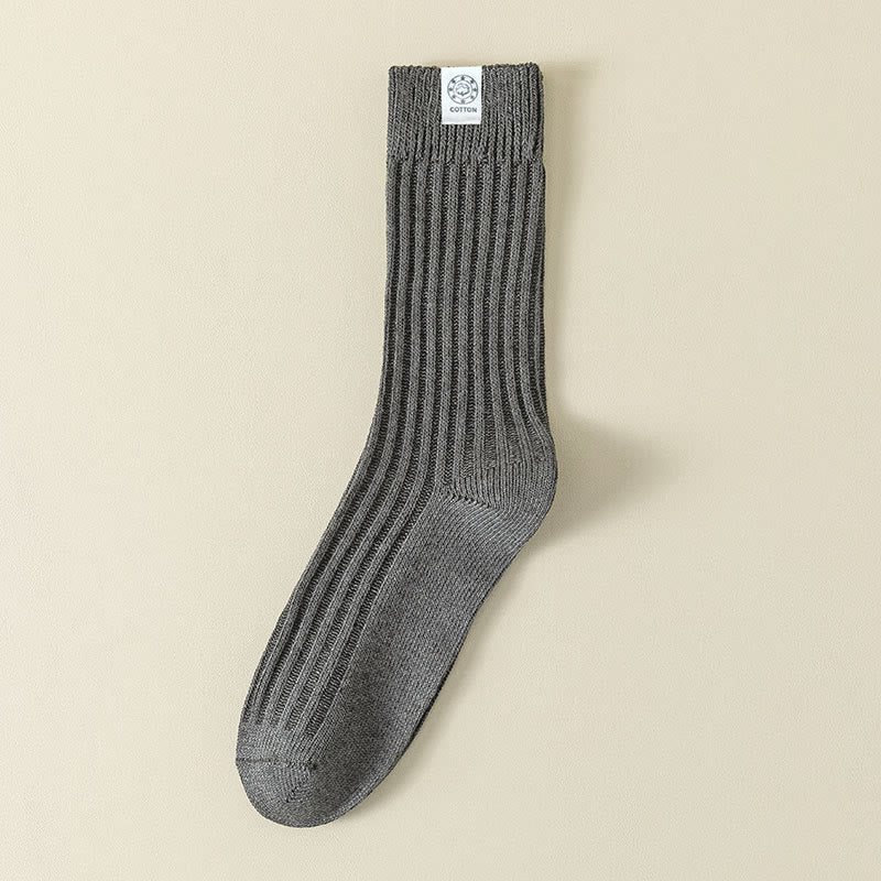 Plus Size French Casual Quarter Socks(5 Pairs) - Dark Grey - EU43-48(US9-13) - image 7