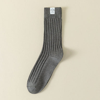 Plus Size French Casual Quarter Socks(5 Pairs) - Dark Grey - EU43-48(US9-13) - image 7