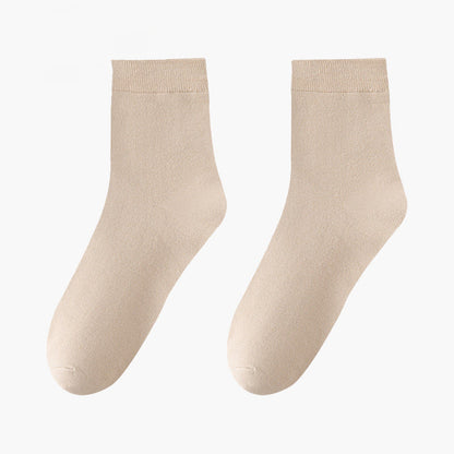Skin Friendly Breathable Quarter Socks(8 Pairs) - Khaki - EU42-48(US8.5-13) - image 13