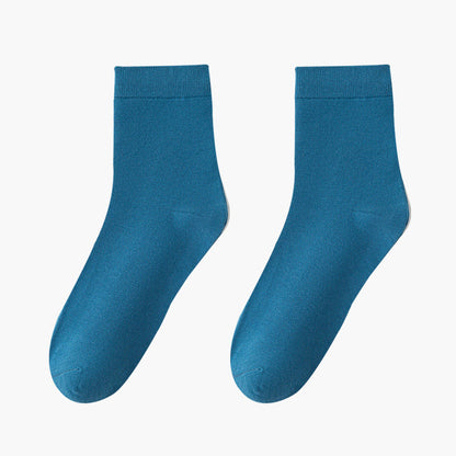 Skin Friendly Breathable Quarter Socks(8 Pairs) - Blue - EU42-48(US8.5-13) - image 8