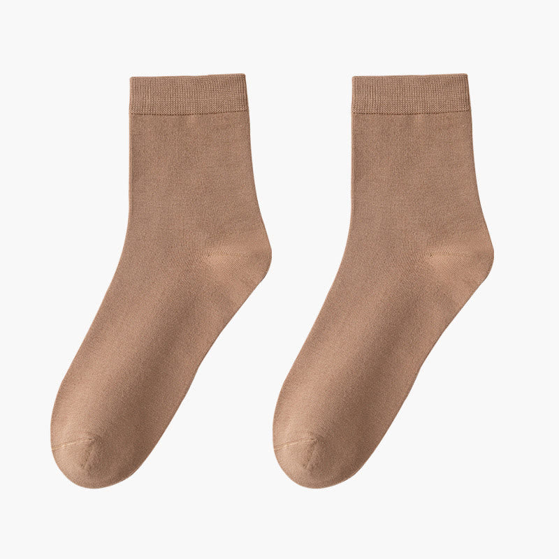 Skin Friendly Breathable Quarter Socks(8 Pairs) - Coffee - EU42-48(US8.5-13) - image 12