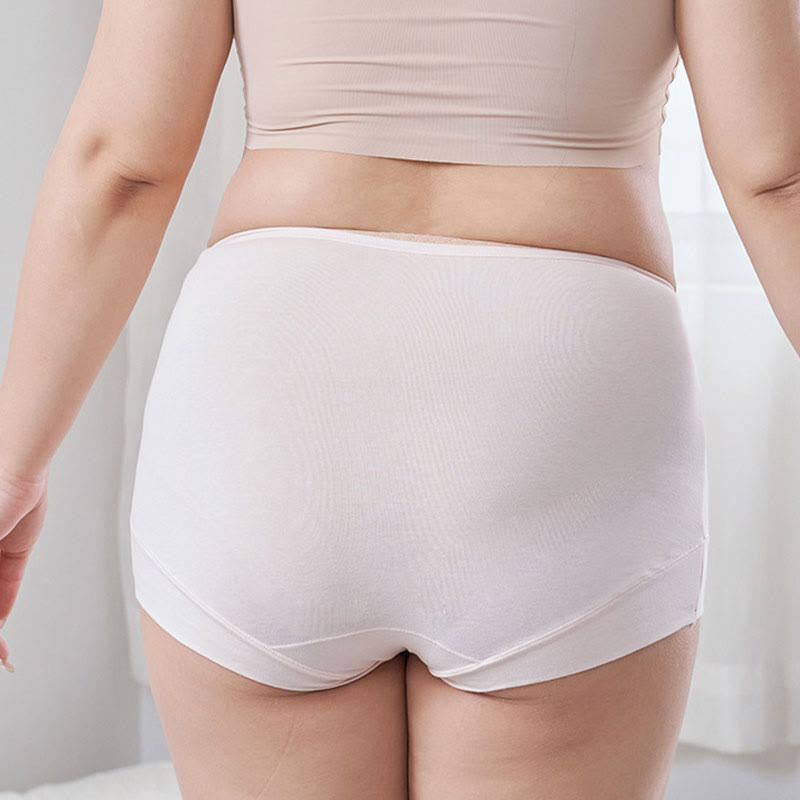 Plus Size Casual High Waist Panty(2 Packs)