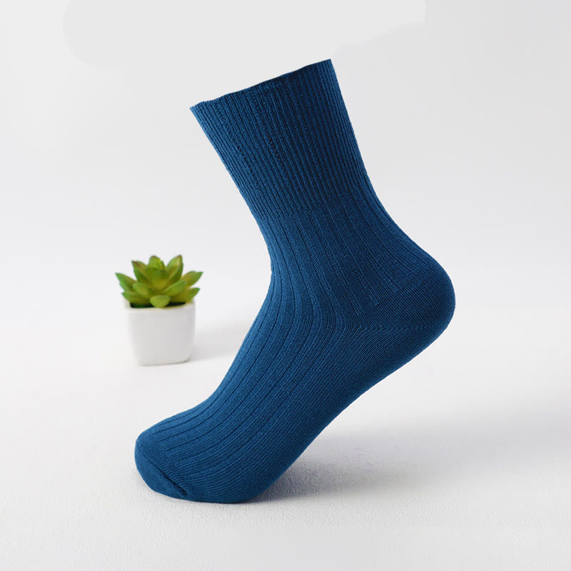 Cotton Soft Quarter Socks(8 Pairs) - Blue - EU37-40(US4-7) - image 7
