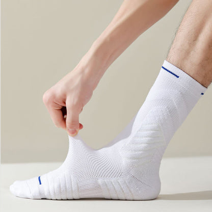 Plus Size Anti Friction Quarter Compression Socks(6 Pairs) - image 5