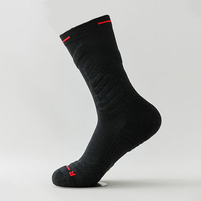 Plus Size Anti Friction Quarter Compression Socks(6 Pairs) - Black - EU40-44(US7-10) - image 14