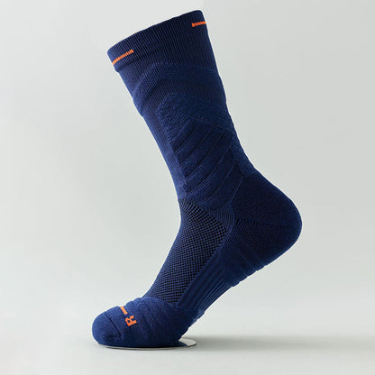 Plus Size Anti Friction Quarter Compression Socks(6 Pairs) - Navy Blue - EU40-44(US7-10) - image 18