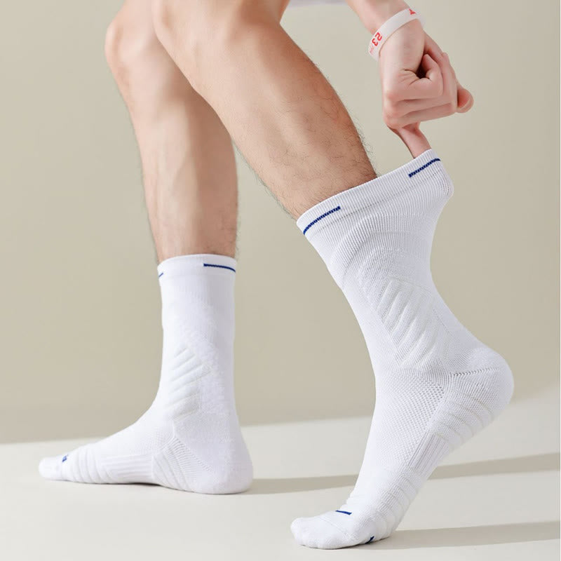 Plus Size Anti Friction Quarter Compression Socks(6 Pairs) - image 12