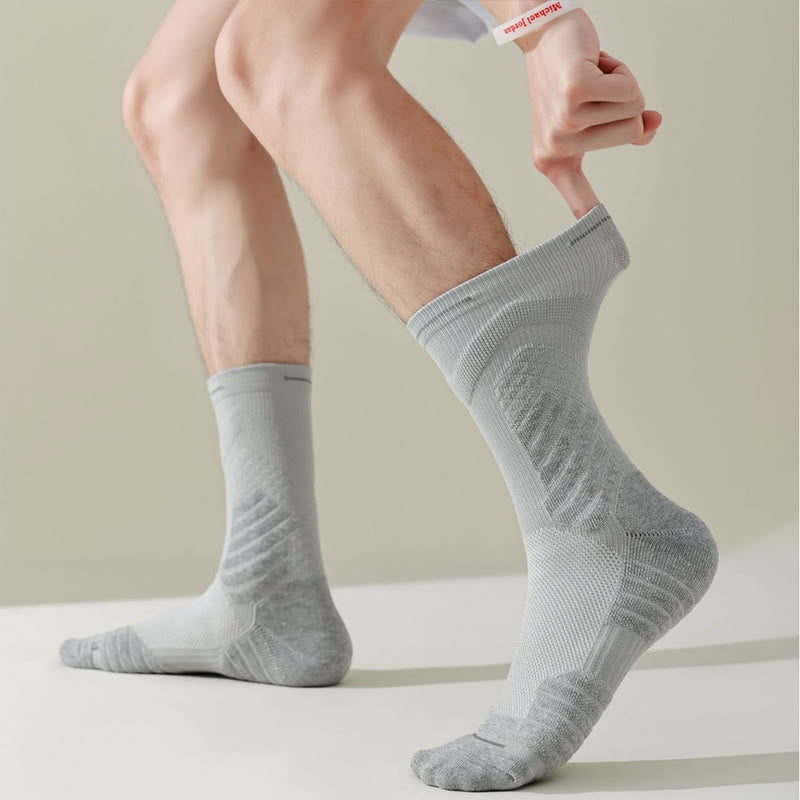 Plus Size Anti Friction Quarter Compression Socks(6 Pairs) - image 11