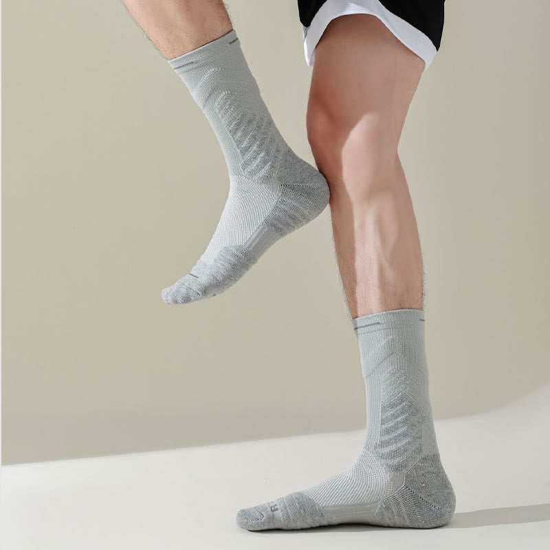 Plus Size Anti Friction Quarter Compression Socks(6 Pairs) - image 7