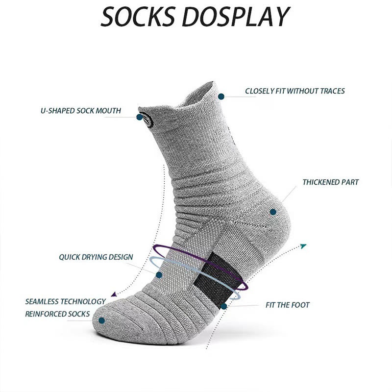 U Shaped Quarter Compression Socks(6 Pairs) - image 2