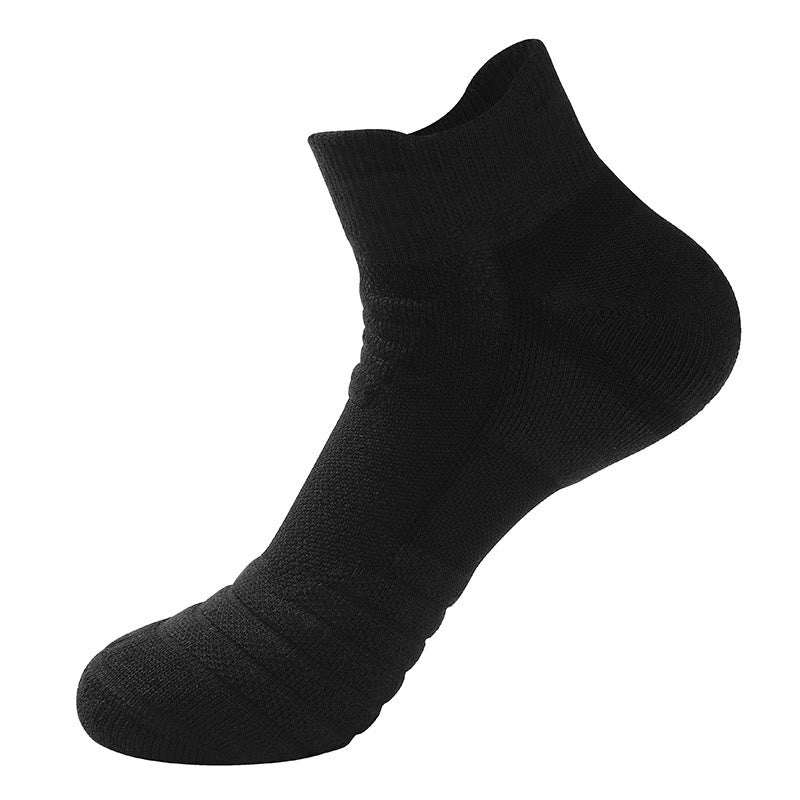 Thicker Towel Ankle Compression Socks(6 Pairs) - Black - EU39-45(US6-11) - image 6