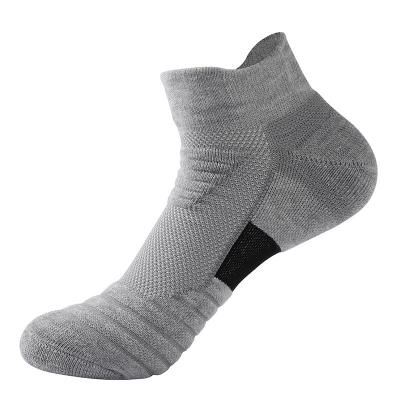Thicker Towel Ankle Compression Socks(6 Pairs) - Grey - EU39-45(US6-11) - image 5