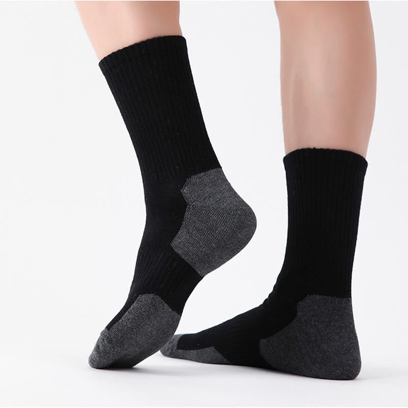 Plus Size Mountain Sports Quarter Compression Socks(5 Pairs) - image 2
