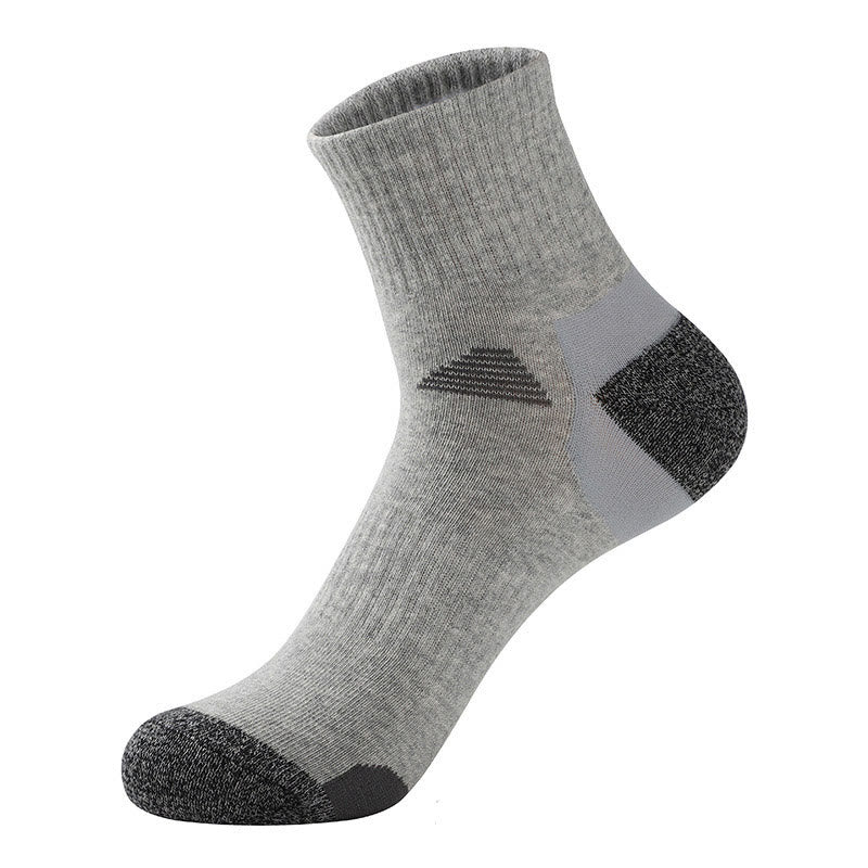 Plus Size Four Seasons Quarter Compression Socks(5 Pairs) - Grey - EU39-45(US6-11) - image 2
