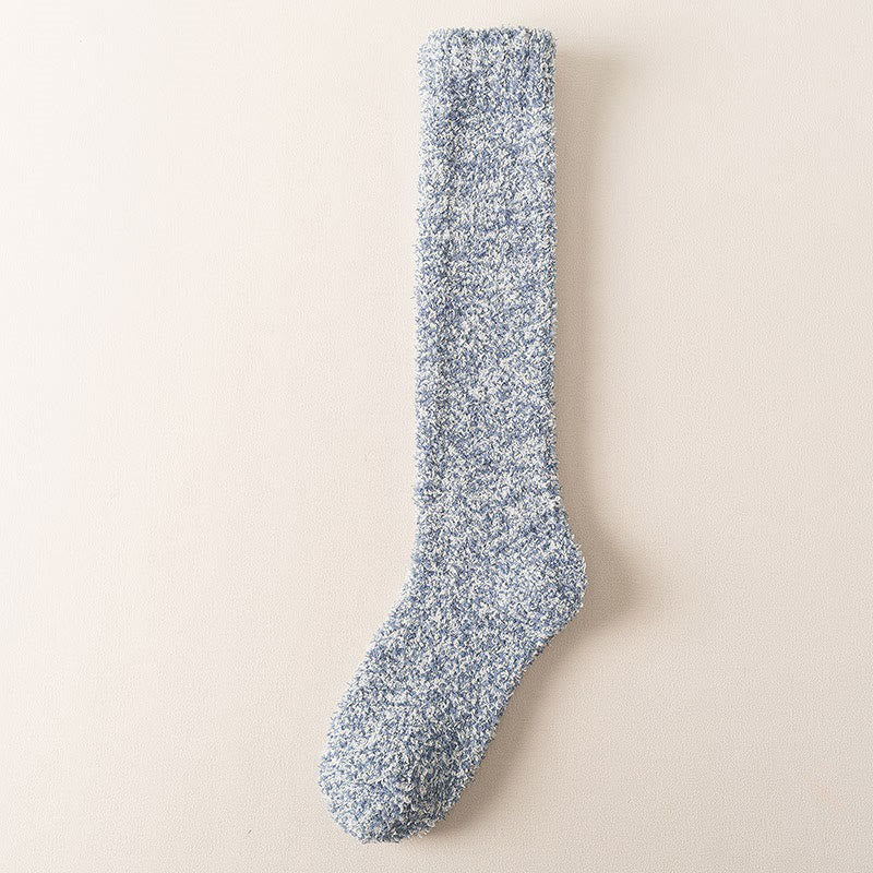 Thickening Knee High Socks(3 Pairs) - Blue - EU39-45(US6-11) - image 8