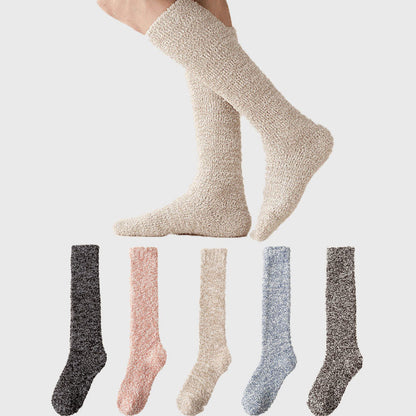 Plus Size Thickening Knee High Socks(3 Pairs) - image 0