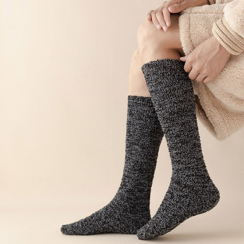 Plus Size Thickening Knee High Socks(3 Pairs) - image 5