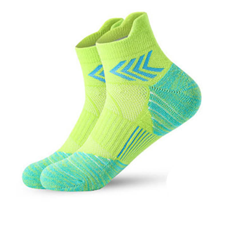 Plus Size Mesh Ankle Compression Socks(6 Pairs) - Green - EU39-45(US6-11) - image 7