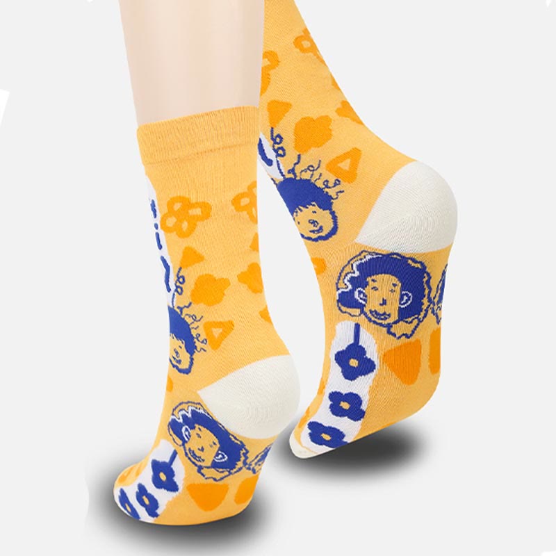 Funny Patterns Quarter Socks(5 Pairs) - image 1