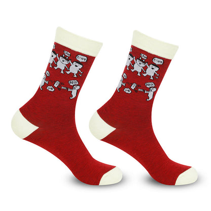 Funny Patterns Quarter Socks(5 Pairs) - image 4