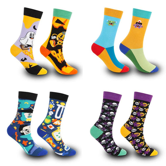 Plus Size Asymmetric Quarter Socks(4 Pairs) - image 1