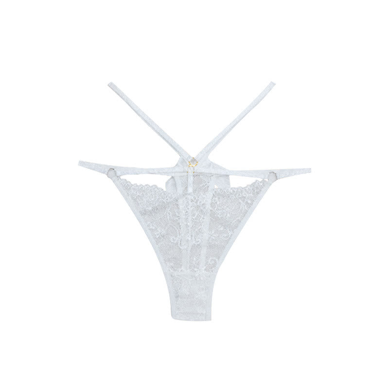 Sexy Hollow Low-Rise Lace Bowknot Thong(3 Packs)