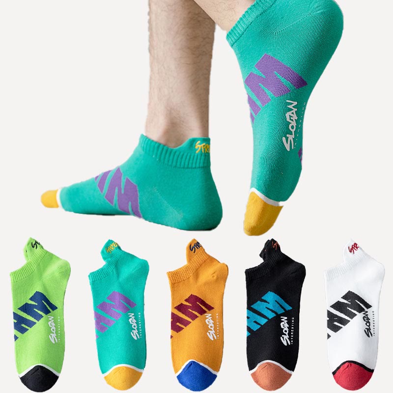 Letter Ankle Socks(5 Pairs) - image 0