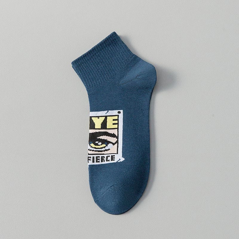Trendy Funny Ankle Socks(5 Pairs) - Navy Blue - EU37-45(US4-11) - image 12