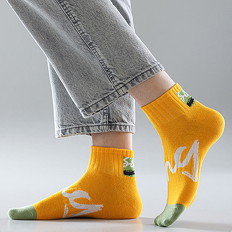 Alphanumeric Ankle Socks(5 Pairs) - image 3
