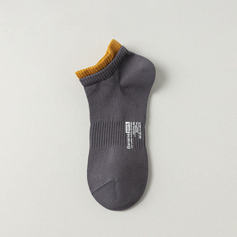 Double Layer Cuff Ankle Socks(7 Pairs) - Dark Grey - EU37-45(US4-11) - image 15