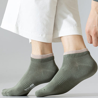 Double Layer Cuff Ankle Socks(7 Pairs) - image 1