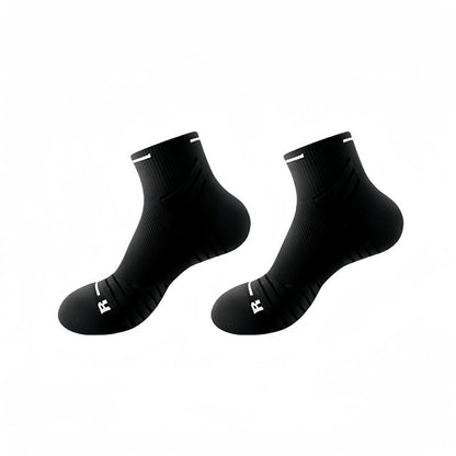 Plus Size Lightweight Cushioning Ankle Compression Socks(4 Pairs) - Black - EU38-44(US5-10) - image 8