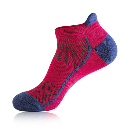 Plus Size Solid Ankle Compression Socks(5 Pairs) - Red - EU38-44(US5-10) - image 11