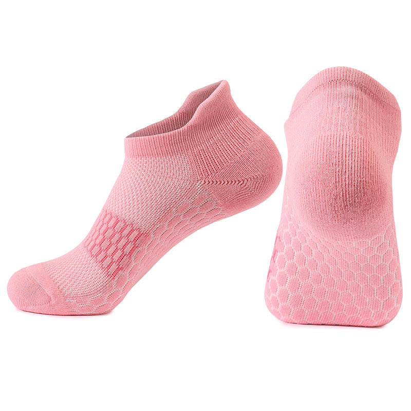 Plus Size Simple Style Ankle Compression Socks(4 Pairs) - Pink - EU39-42(US6-8.5) - image 1