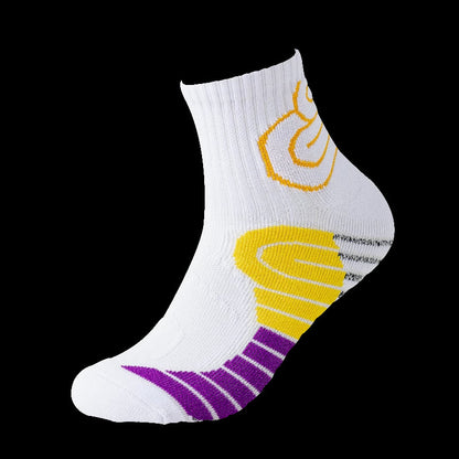 Plus Size 3D Protection Ankle Compression Socks(5 Pairs) - Purple - EU38-44(US5-10) - image 6