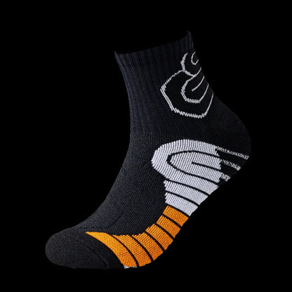 Plus Size 3D Protection Ankle Compression Socks(5 Pairs) - Black - EU38-44(US5-10) - image 4