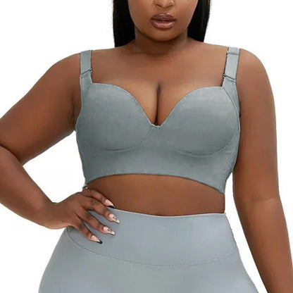 Deep V Grey Full Coverage Bras - image 1