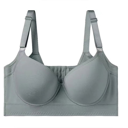 Deep V Grey Full Coverage Bras - Grey - 50 - F - image 5