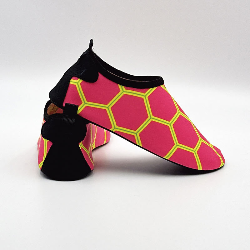 Plus Size Hexagon Slippers - Rose - EU44-45(US10-11) - image 1