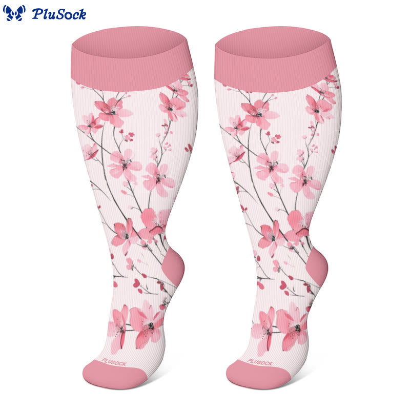 Plus Size Blossom Compression Socks(3 Pairs) - image 4