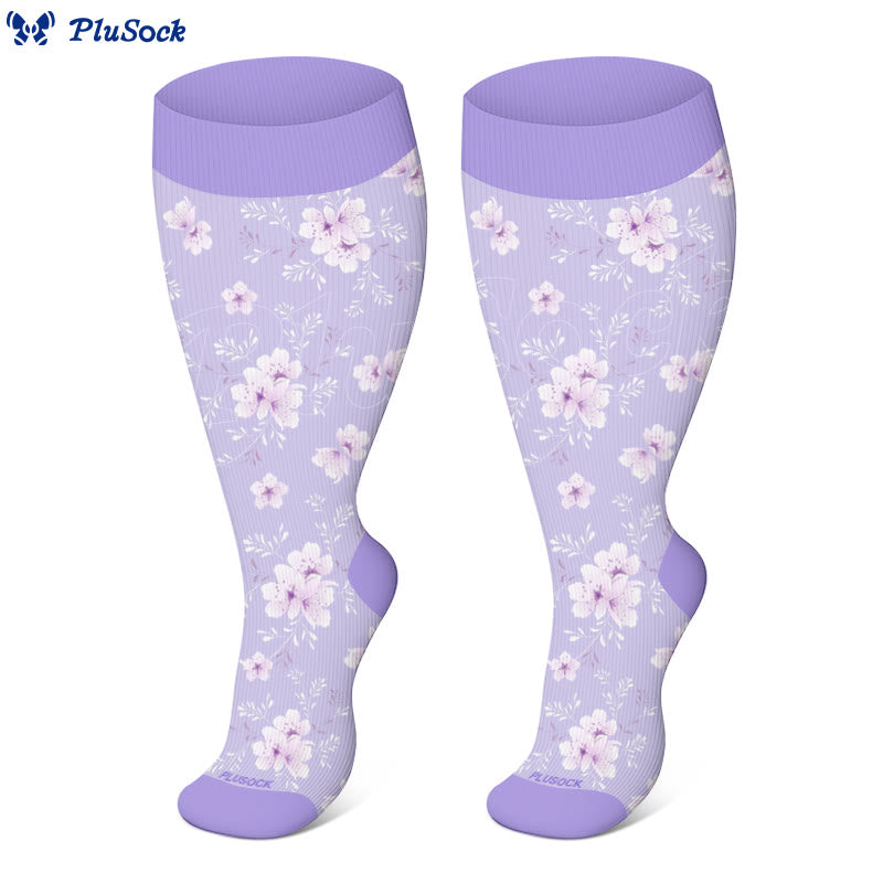 Plus Size Blossom Compression Socks(3 Pairs) - image 2