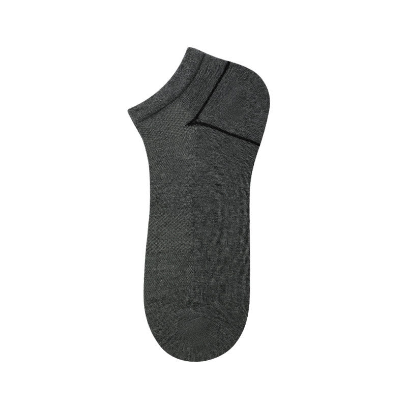 Bamboo Fiber Ankle Socks(5 Pairs) - Grey - EU39-44(US6-10) - image 5