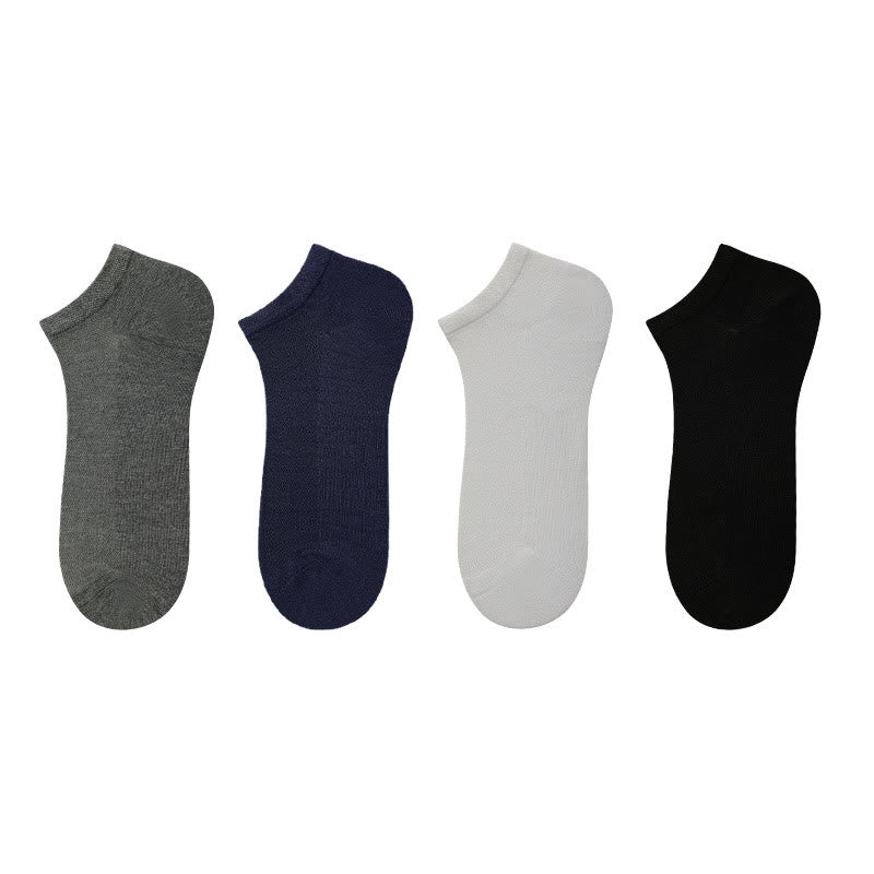 Bamboo Mesh Ankle Socks(4 Pairs) - Multicolor - EU39-44(US6-10) - image 8