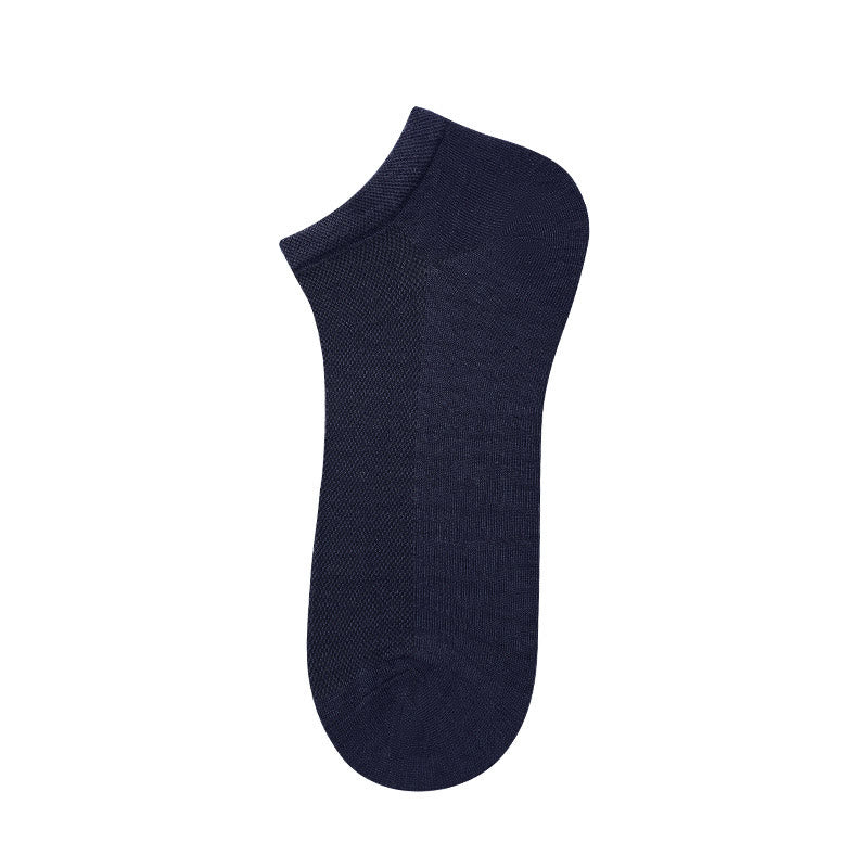 Bamboo Mesh Ankle Socks(4 Pairs) - Navy Blue - EU39-44(US6-10) - image 10