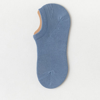 Silicone Anti Slip Ankle Socks(8 Pairs) - Blue - EU39-44(US6-10) - image 12